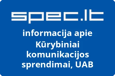 Kūrybiniai komunikacijos sprendimai, UAB