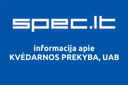 KVĖDARNOS PREKYBA, UAB | spec.lt