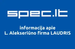 L. Alekseriūno firma LAUDRIS | spec.lt