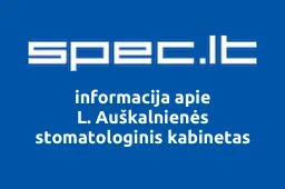 L. Auškalnienės stomatologinis kabinetas | spec.lt