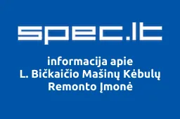 L. Bičkaičio Mašinų Kėbulų Remonto Įmonė iliustracija