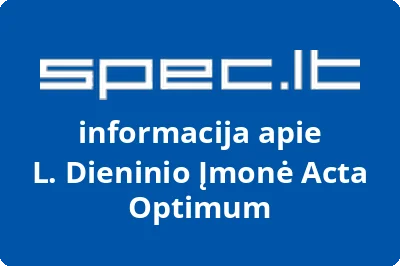 L. Dieninio Įmonė Acta Optimum