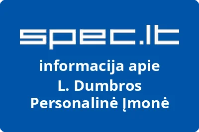 L. Dumbros Personalinė Įmonė