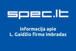 L. Gaidžio firma Imbradas | spec.lt
