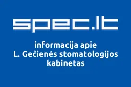 L. Gečienės stomatologijos kabinetas | spec.lt