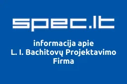 L. I. Bachitovų Projektavimo Firma iliustracija