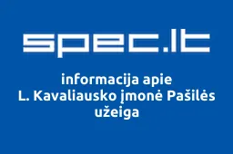 L. Kavaliausko įmonė Pašilės užeiga iliustracija