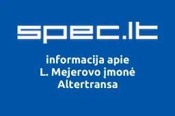 L. Mejerovo įmonė Altertransa | spec.lt