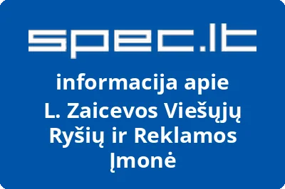 L. Zaicevos Viešųjų Ryšių ir Reklamos Įmonė