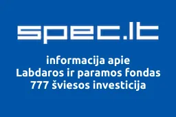Labdaros ir paramos fondas 777 šviesos investicija | spec.lt