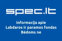 Labdaros ir paramos fondas Bėdoms ne | spec.lt