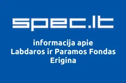 Labdaros ir Paramos Fondas Erigina | spec.lt