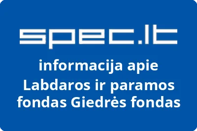 Labdaros ir paramos fondas Giedrės fondas