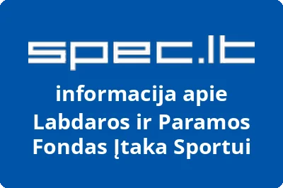 Labdaros ir paramos fondas Įtaka sportui