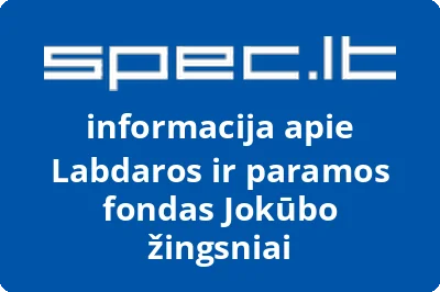 Labdaros ir paramos fondas Jokūbo žingsniai | spec.lt