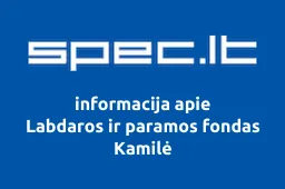 Labdaros ir paramos fondas Kamilė | spec.lt