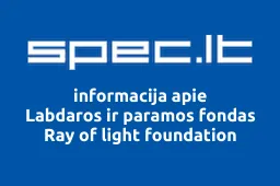 Labdaros ir paramos fondas Ray of light foundation | spec.lt