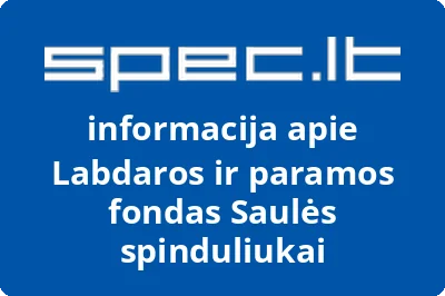 Labdaros ir paramos fondas Saulės spinduliukai