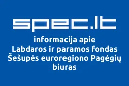 Labdaros ir paramos fondas Šešupės euroregiono Pagėgių biuras | spec.lt