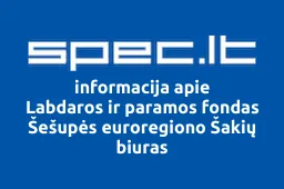 Labdaros ir paramos fondas Šešupės euroregiono Šakių biuras iliustracija