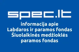 Labdaros ir paramos fondas Šiuolaikinės medžioklės paramos fondas | spec.lt