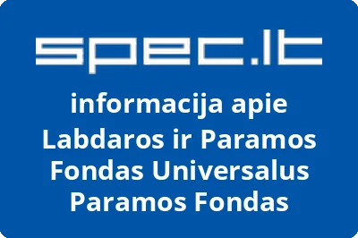 Labdaros ir paramos fondas Universalus paramos fondas