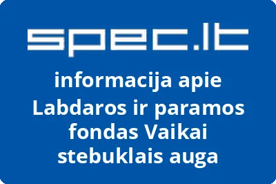 Labdaros ir paramos fondas Vaikai stebuklais auga