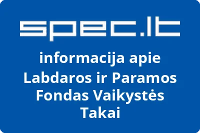 Labdaros ir paramos fondas Vaikystės takai