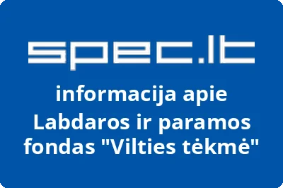 Labdaros ir paramos fondas Vilties tėkmė | spec.lt