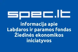 Labdaros ir paramos fondas Žiedinės ekonomikos iniciatyvos | spec.lt