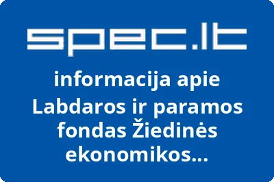 Labdaros ir paramos fondas Žiedinės ekonomikos iniciatyvos | spec.lt