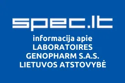 LABORATOIRES GENOPHARM S.A.S. LIETUVOS ATSTOVYBĖ iliustracija