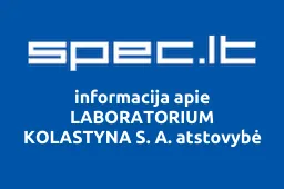 LABORATORIUM KOLASTYNA S. A. atstovybė | spec.lt