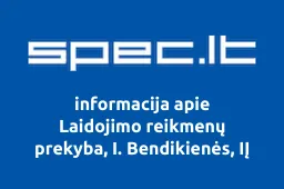 Laidojimo reikmenų prekyba, I. Bendikienės, IĮ