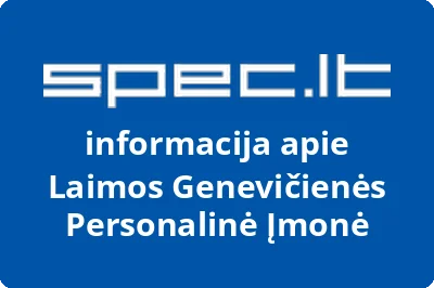 Laimos Genevičienės Personalinė Įmonė