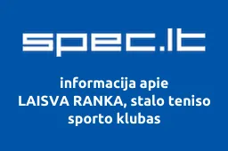 LAISVA RANKA, stalo teniso sporto klubas