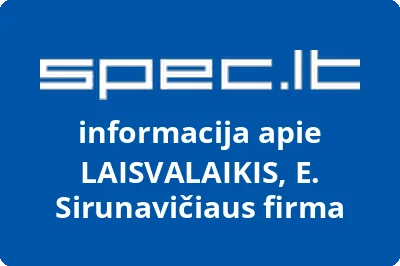LAISVALAIKIS, E. Sirunavičiaus firma