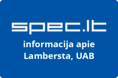 Lambersta, UAB | spec.lt