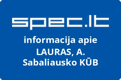 LAURAS, A. Sabaliausko, KŪB