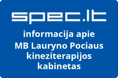 Lauryno Pociaus kineziterapijos kabinetas, MB