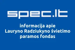 Lauryno Radziukyno švietimo paramos fondas iliustracija