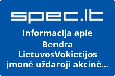 Bendra LietuvosVokietijos įmonė uždaroji akcinė bendrovė Lay Baltija