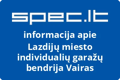 Lazdijų miesto individualių garažų bendrija Vairas | spec.lt