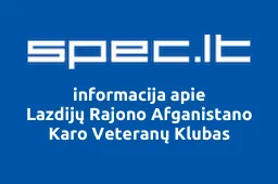 Lazdijų Rajono Afganistano Karo Veteranų Klubas | spec.lt