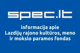 Lazdijų rajono kultūros, meno ir mokslo paramos fondas | spec.lt