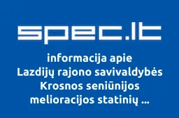 Lazdijų rajono savivaldybės Krosnos seniūnijos melioracijos statinių naudotojų asociacija