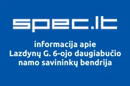 Lazdynų G. 6-ojo daugiabučio namo savininkų bendrija | spec.lt
