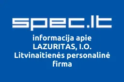 LAZURITAS, I.O. Litvinaitienės personalinė firma iliustracija