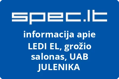 LEDI EL, grožio salonas, UAB JULENIKA