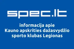 Kauno apskrities dažasvydžio sporto klubas Legionas iliustracija